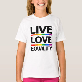 Lev Levnad Likhet T-shirt