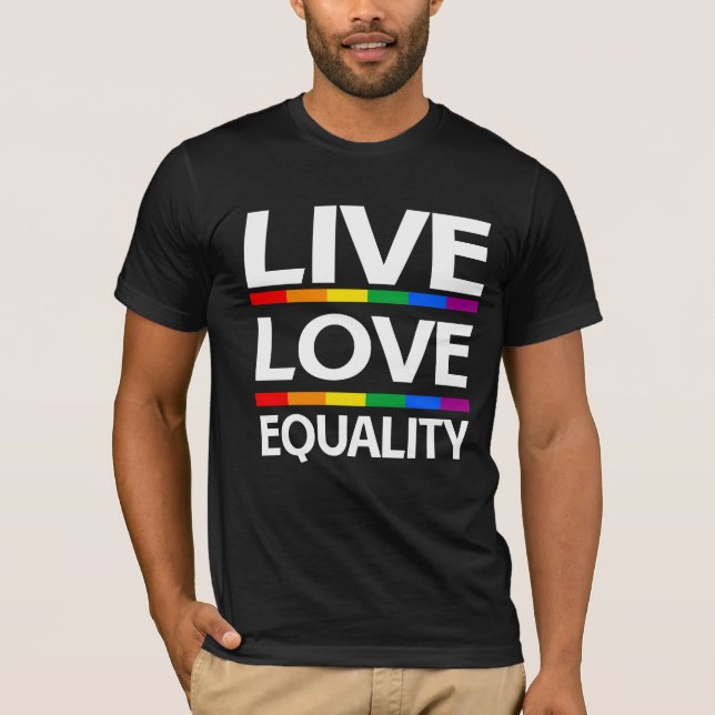 Lev Levnad Likhet Tee Shirt (Framsida)