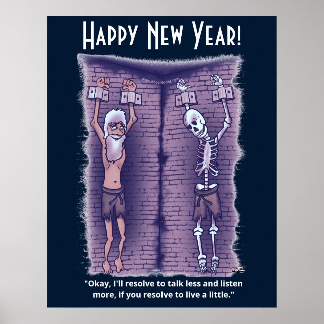 Lev lite Mörk blått Poster (Framsidan)