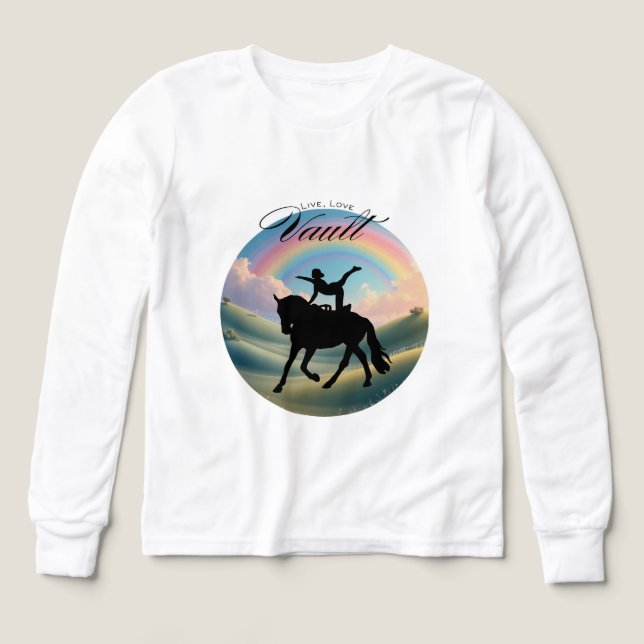Lev Liv Ridsport Voltning T-Shirt (Design framsida)