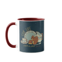Lev livet med krydda Mugg i Blå/Brunröd