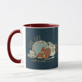 Lev livet med krydda Mugg i Blå/Brunröd