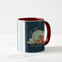 Lev livet med krydda Mugg i Blå/Brunröd