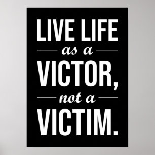 Lev livet som Victor, inte som offer Poster