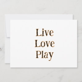 Lev livet spela svart orange idrottsutövare modern inbjudningar