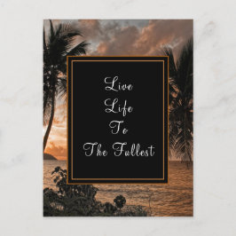 Lev livstid för att anpassa dig efter bästa tropis vykort