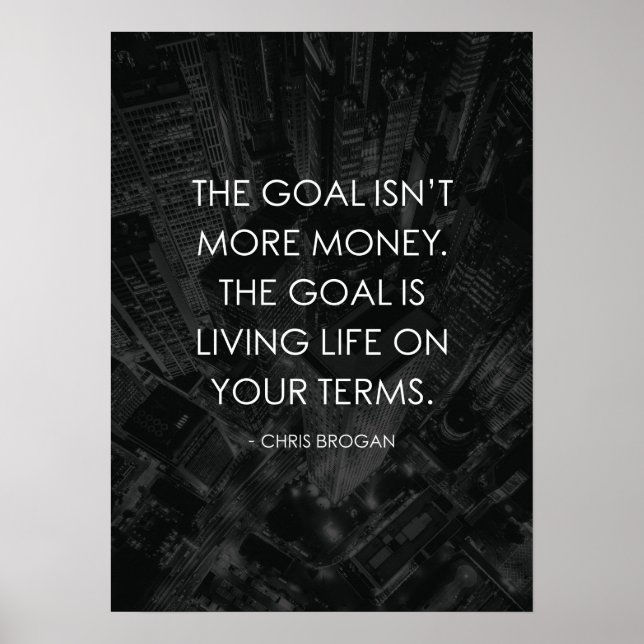 Lev livstid på dina villkor poster (Framsidan)