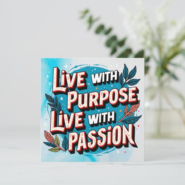 Lev med Syfte, Lev med passion Spara Datumet (Stående Fram)