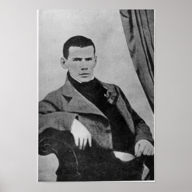 Lev Nikolaevich Tolstoy som student Poster (Framsidan)
