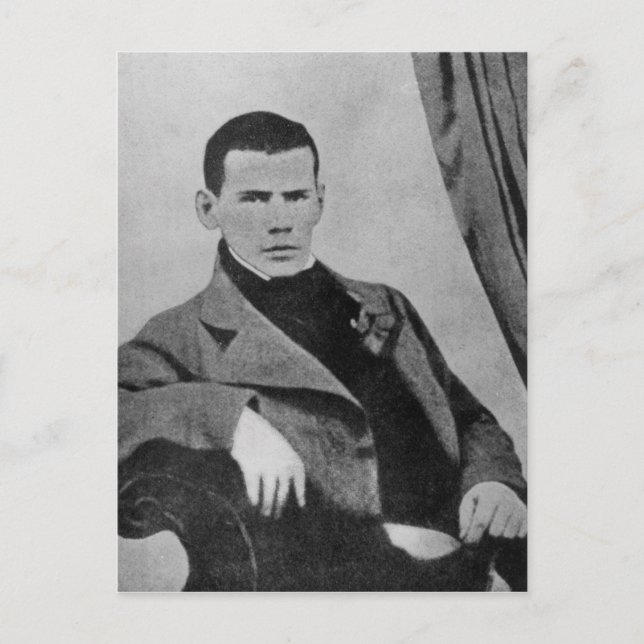 Lev Nikolaevich Tolstoy som student Vykort (Framsida)