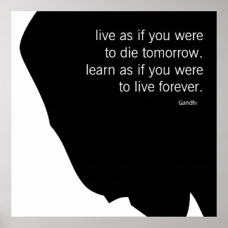 Lev och lär dig poster