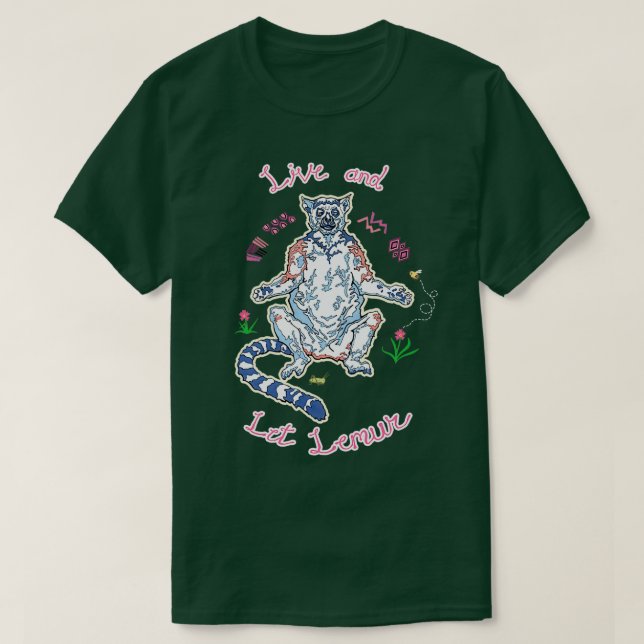 Lev och Låt Lemur 2 T Shirt (Design framsida)