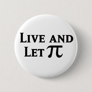 Lev och låt Pi Day Parody Knapp