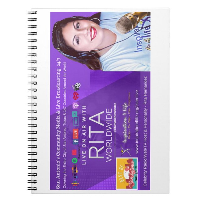 Lev på Luft med Rita-anteckningsbok Anteckningsbok (Framsidan)