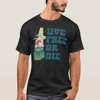 Lev Sann eller Dö New Hampshire Utomhus Vandring S T Shirt