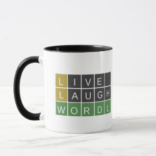 Lev skratt Wordle Mugg