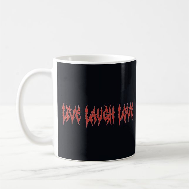 Lev skratta kärlek kaffemugg (Vänster)