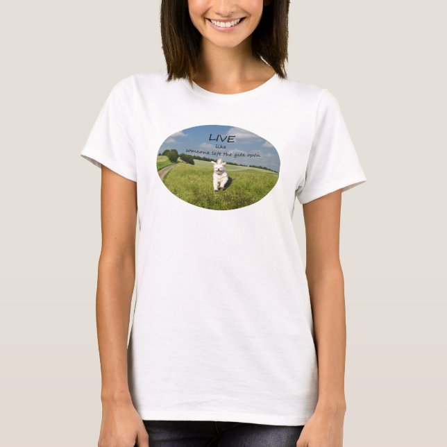 Lev som någon Lämnat Grind Open T-Shirt (Framsida)