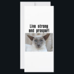 Lev stark och blomstrande katt!<br><div class="desc">Den här siamesiska katten har en slående likhet med Leonard Nimoys karaktär Spock från den klassiska Star Trek-serien,  eller hur tänka? Det finns gott om utrymme för dig att lägga till din egen personlig och ha lite roligt med den!</div>