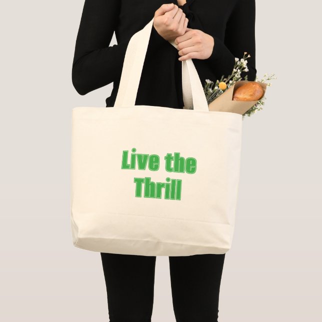 Lev Thrill Tote-blocket Jumbo Tygkasse (Framsida (produkt))