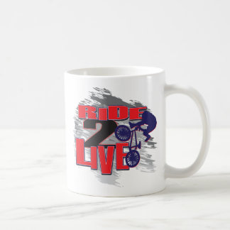 Lev till Ride Ride till Live Kaffemugg