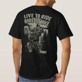 Lev till ride till levande bockare för Biker T Shirt