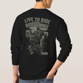 Lev till ride till levande bockare för Biker T Shirt