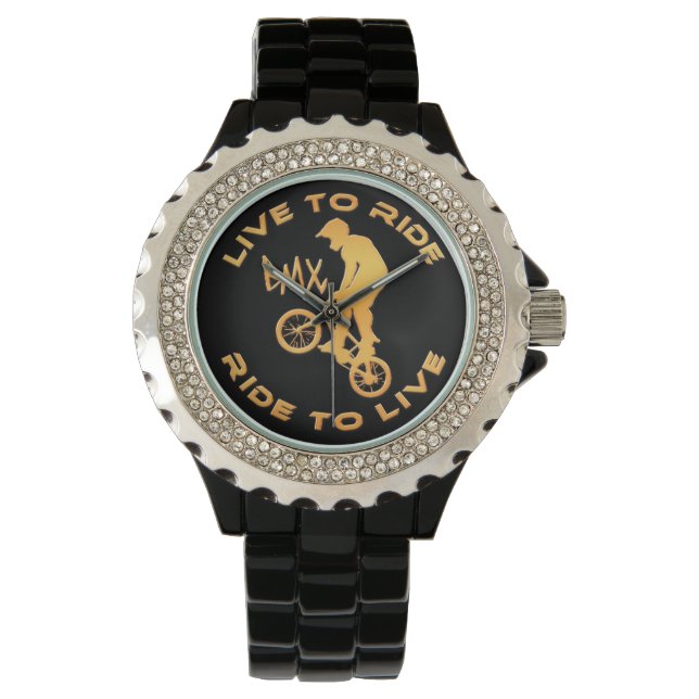 Lev till ride till Live BMX Armbandsur (Framsida)