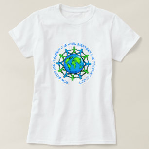 Lev tillsammans i Unity Inspirational Psalm T Shirt