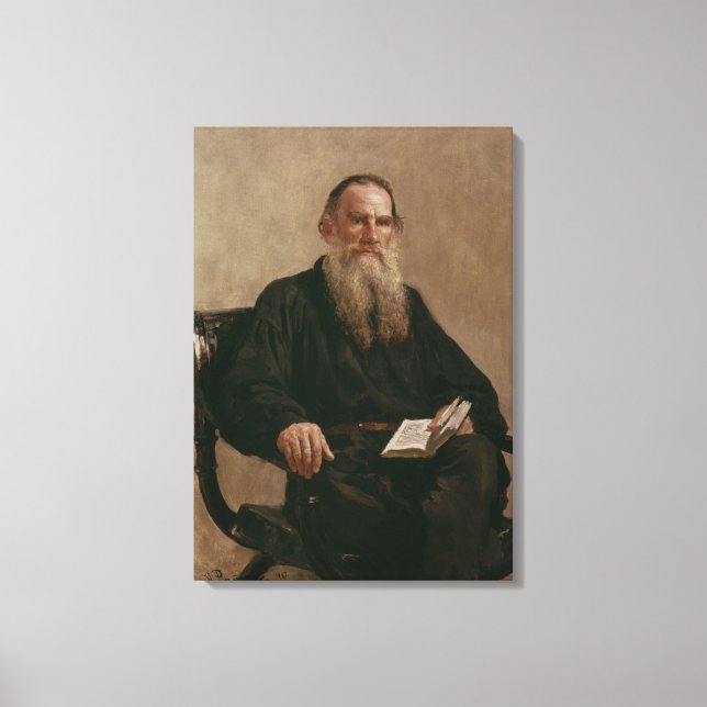 Lev Tolstoy 1887 Canvastryck (Framsida)