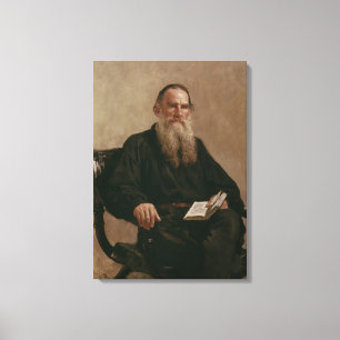 Lev Tolstoy 1887 Canvastryck
