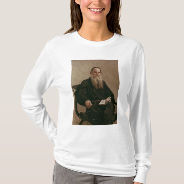 Lev Tolstoy 1887 Tee Shirt (Framsida)