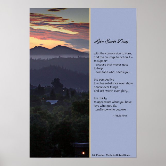 Lev varje dag med medlidande ...Poster Poster (Framsidan)