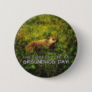Lev varje dag som det är Groundhog Day!knapp Knapp