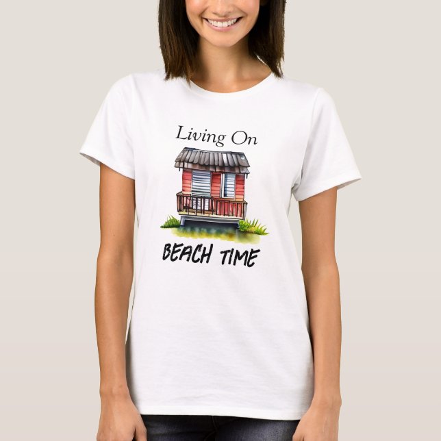 Lev vid klocktid t shirt (Framsida)