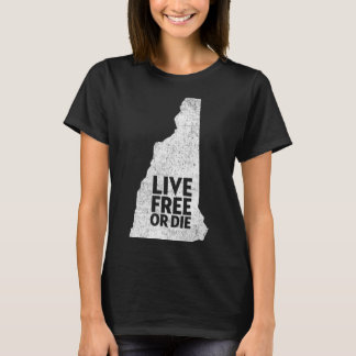 Leva eller dö T-shirt - New Hampshire T-shirt Nh