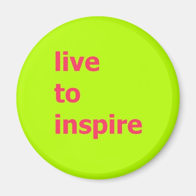 leva för att inspirera magnet (Framsidan)