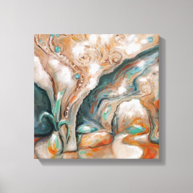 Leva i en ljus framtid canvastryck (Framsida)