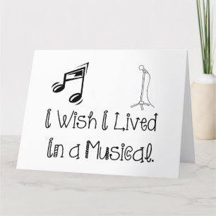 leva i musikaliska tack kort