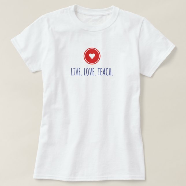 Leva Kärlek Lära T-Shirt (Design framsida)