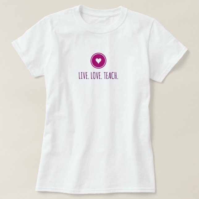 Leva Kärlek Lära T-Shirt (Design framsida)