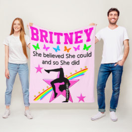 LEVA MIN GYMNASTICS DREAM PERSONLIG BLANKET FLEECEFILT