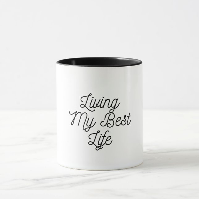 leva mitt bästa kaffe mugg (Center)