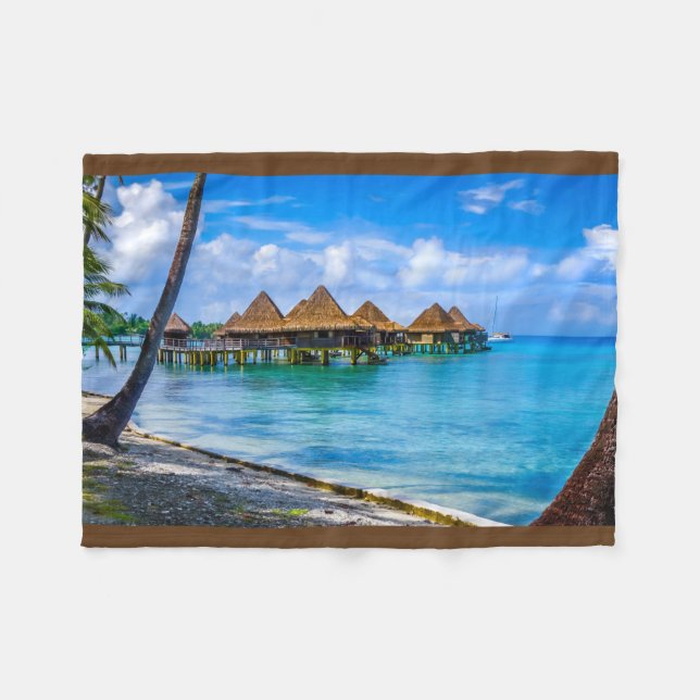 Leva vid vatten fleecefilt (Framsidan (Horisontell))