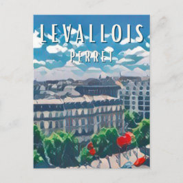Levallois Perret Photo Vintage Vykort