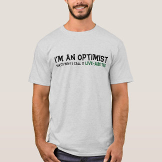 Levande-abetes diabetisk optimism t-shirt