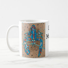 Levande abstrakt hummer-mugg kaffemugg