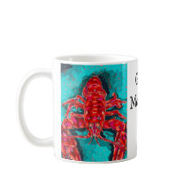 Levande abstrakt hummer-mugg