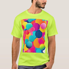 Levande abstrakta cirklar t shirt