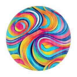 Levande abstrakta virvlar av färg